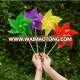 Promotional advertising garden party decoration plastic pinwheel toy windmill toy for kids