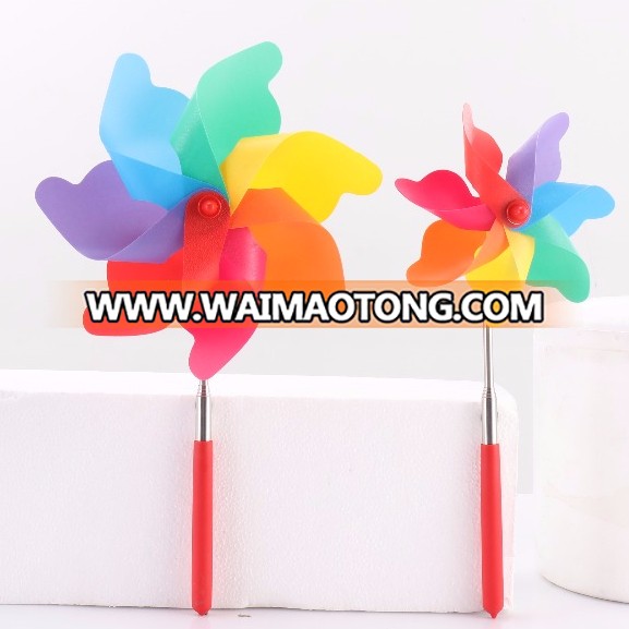 Outdoor Children's Gift Toy Extendable Telescopic Windmill For Kids